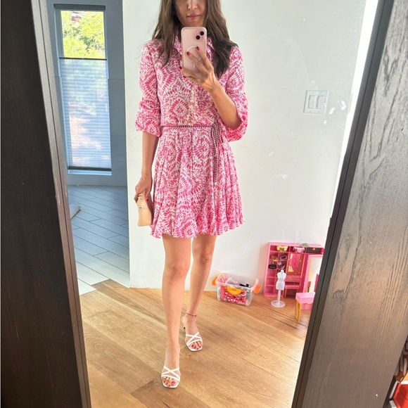 Zara pink printed Mini Dress - Picture 2 of 4